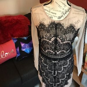 *NWT* Sheer Nude Lace Dress
